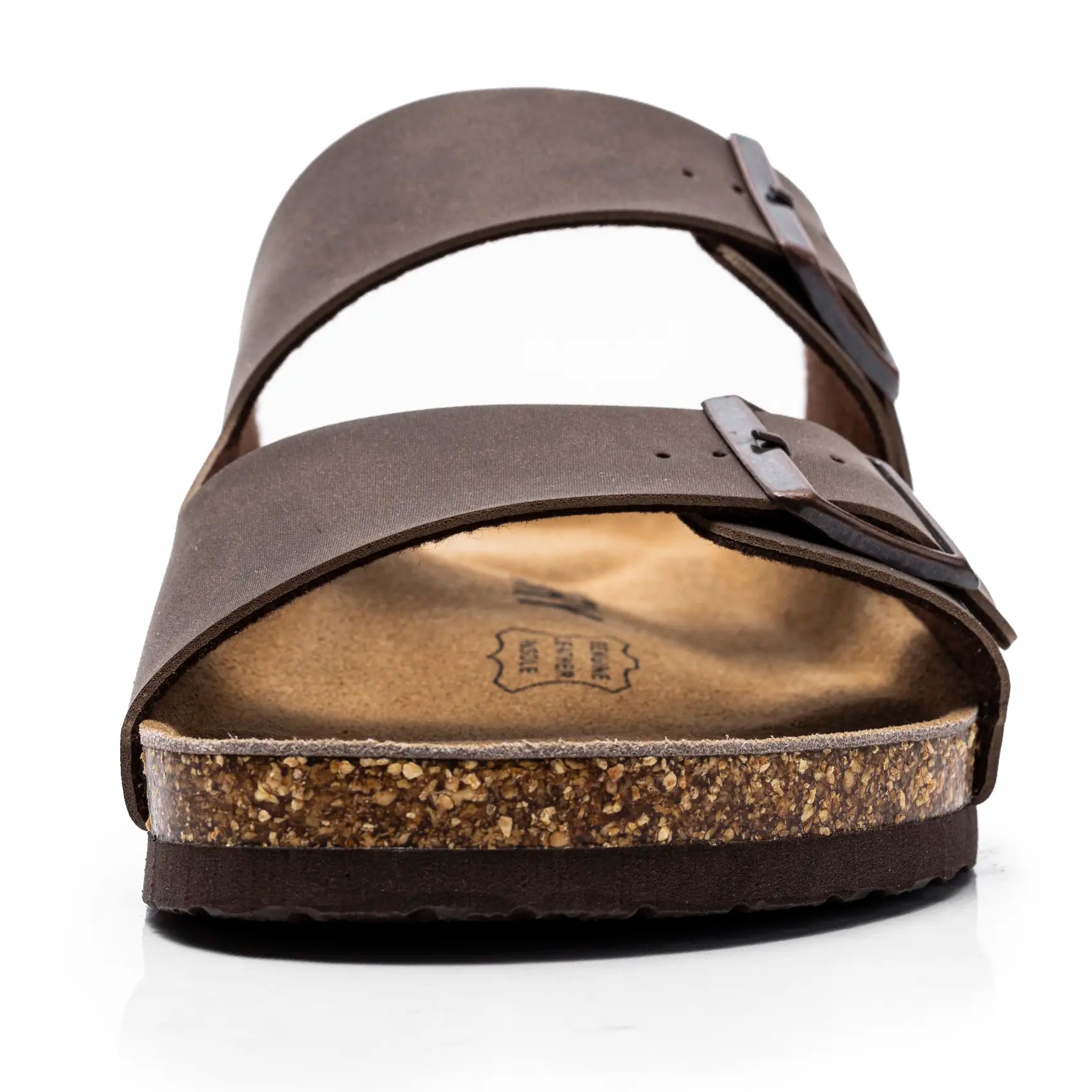 FITORY Balance I | Mens Sandals, Arch Support Slides with Adjustable Buckle Straps and Cork Footbed