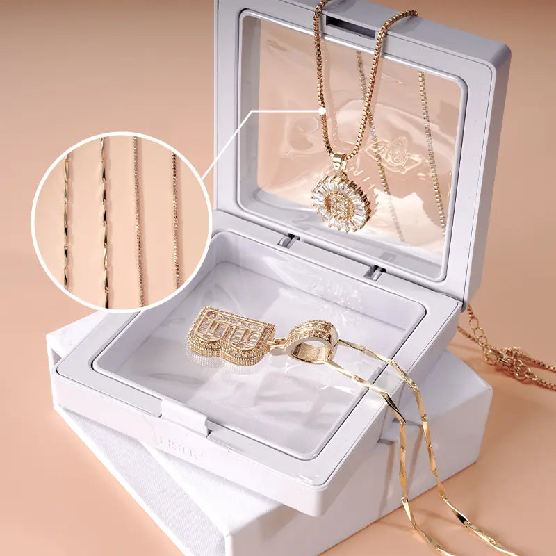 MINDEKA Jewelry 2 Pack Initial Letter Pendant Necklaces 14K Gold Plated Adjustable Chain 17-19'' for Women Valentine'S Day Anniversary Jewelry Set