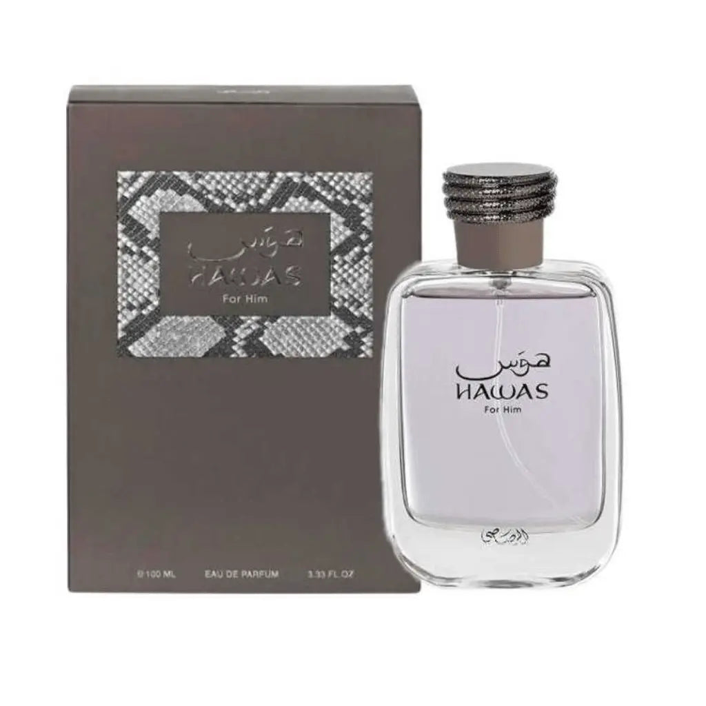 Hawas for Men Eau De Parfum 100Ml (3.4 Oz) by Rassasi – Men Perfume Fragrance, Long Lasting Aquatic Men’S Perfume