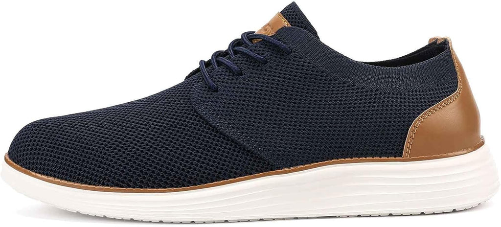 Men'S Fashion Dress Sneakers Casual Walking Shoes Business Oxfords Comfortable Breathable Lightweight Tennis